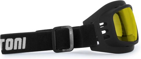 Bertoni Motorcycle Goggles Riding Padded Glasses Photochromic - Adjustable Strap - Ventilated mod. 112 Motorbike Goggles in Saudi Arabia