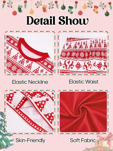 2 Pcs Christmas Pajamas for Family Couples Men Women Pajamas Matching Set Cute Xmas Striped Bear Cartoon Loungewear Set in Kuwait