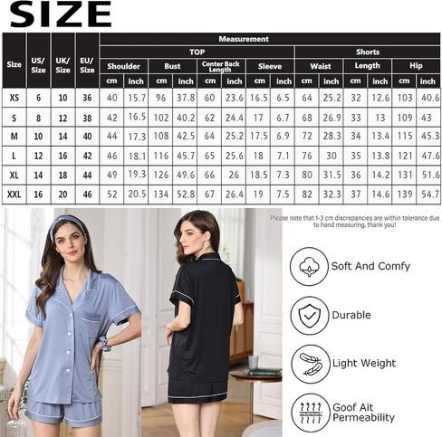 طقم بيجامة حريمي 3 قطعة بيجامة ناعمة مجموعة زر أسفل ملابس النوم محبوك Pjs XS-XXL Pj صالة مجموعة ملابس نوم العروس in Kuwait