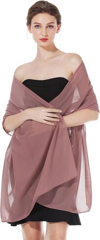 BEAUTELIATE Soft Chiffon Scarfs Shawls and Wraps for Evening Dresses Bridal Wedding Shawl Wraps in Saudi Arabia