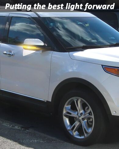 مرآة جانبية من Bestview مصباح إشارة الانعطاف متوافق مع Ford Explorer 2011-2019، عدسات دخانية in Saudi Arabia
