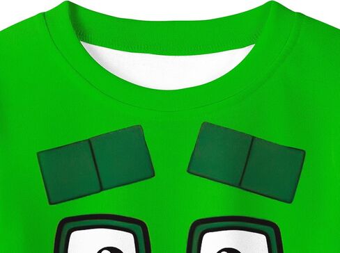 Boys Numbers Cartoon T-Shirt Kids Girls Cartoon Tee Shirt Daily Playwear Causal Wear for 3-8 Years in Saudi Arabia