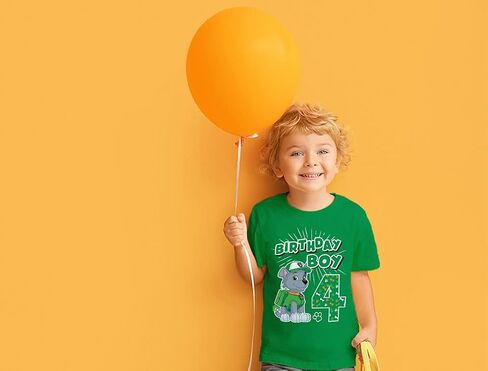 Paw Patrol Rocky Birthday Boy 4 Toddler Kids Toddler Kids T-Shirt in Kuwait