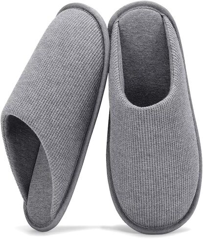 TUOBUQU Mens House Slippers Soft Cozy Bedroom Slippers in Kuwait