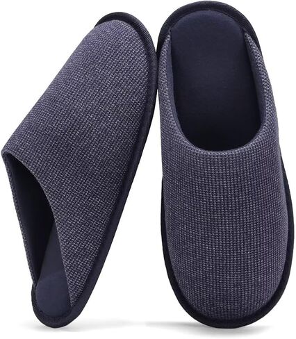 TUOBUQU Mens House Slippers Soft Cozy Bedroom Slippers in Kuwait