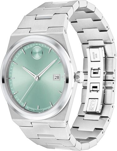 ساعة موفادو بولد كويست الرياضية للرجال - كوارتز سويسرية، سوار من الفولاذ المقاوم للصدأ - مقاومة للماء حتى 5 ATM - ساعة عصرية فاخرة للرجال - 40 ملم in Kuwait