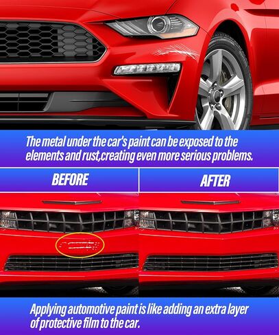 مزيل خدوش السيارة من ESEWALAS طلاء السيارة، طلاء اللمس، إصلاح خدوش طلاء السيارة سهل وسريع، قلم طلاء 2 في 1، قلم طلاء لإصلاح خدوش السيارة (أسود) in Kuwait