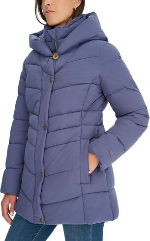Tommy Hilfiger Women's Short Bibbed Puffer in Saudi Arabia