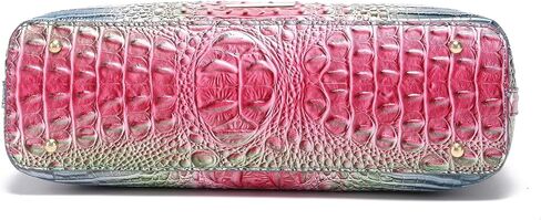 تمساح نمط التدرج مقبض علوي حقيبة كبيرة حمل حقيبة عادية تنوعا ركاب حقيبة جلدية حزام الكتف in Kuwait