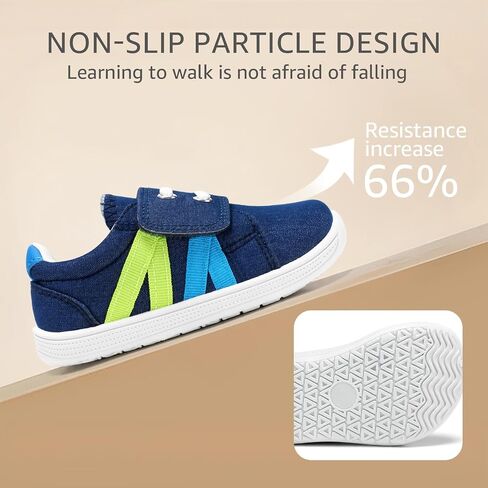 Toddler Wide Toe Box Shoes:Boys Barefoot Shoes Non-Slip Zero Drop Little Girls Slip on Sneakers,Baby First Walking Shoes Outdoor Activities in Saudi Arabia