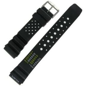 20MM Black Rubber Watch Band Strap FITS AQUALAND PROMASTER Duplex & More