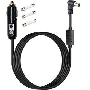 Car Charger Auto Power Supply 20AWG Cable3M,DC 5.5mm x 2.5mm to Car Adapter Replacement for BCP SKY3160 Keyboard Power Supply Adapter Cord Cable(with Additional Fuse 3 Individual