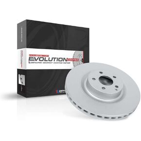 Power Stop JBR1780EVC Evolution Genuine Geomet Coated FrontBrake Rotor For Toyota Corolla 2019-2024, Toyota Prius Prime 2020-2022 [Model Specific]