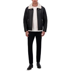 Kenneth Cole Men's Faux Shearling Moto