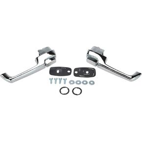 TRQ Chrome Front Outer Outside Exterior Door Handle Pair Set Compatible with Chevy GMC Pickup