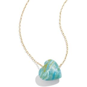 Juno Pendant Necklace for Women - Gold-Plated Necklace, Hypoallergenic Chain w/Heart-Shaped Pendant