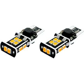Alla Lighting T15 912 921 LED Bulbs RV 921 Light Bulb 2000 Lumens LED 921 Bulb 3020 30-SMD 912 921 LED Reverse Marker Turn Signal Light Back-up Bulbs Replacement for Cars,Trucks, RVs, Amber Yellow