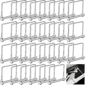 Kenning Square Trailer Coupler Pins 1/4" x 2-3/4" Shaft Locking Pto Hitch Safety Pin Carbon Steel Wire Trailer Hitch Pin for Farm Lawn Garden Hitches Trailers(30 Pcs) in Kuwait