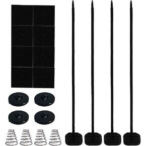 2PCS Fan Mounting Kit, Electric Radiator Fan Plastic Tie Strap Push Through Mounting Kit, Compatible with Electric Cooling Fan and Transmission Cooler, Universal Car Mounting Accessories