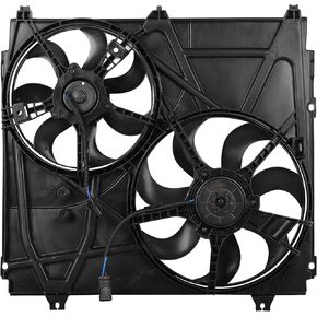 SCITOO 253803E600 Dual Radiator and Condenser Fan Compatible for 2003-2006 for Kia for Sorento 3.5L