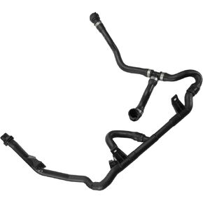 Heater Hose No.17127639027 Engine Coolant Reservoir Tank Hose for BMW X1 E84 2.0L 2011-2017 Rubber Black Good Sealing