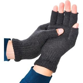 Avantic Alpaca Wool Glove Fingerless Liner for Men & Women for Ski & Cold Weather, Thermal Inner Liners, Lightweight and Warm