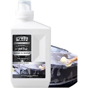 Car Wash & Shine, Soap Formulated for Tesla CyberTruck Cleaning Stainless, Easily Removes Fingerprints, Bird Droppings, Dirt, Streak-Free Finish | Highly Foaming & Concentrated | 33.8 Fl. Oz