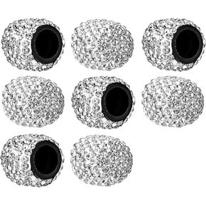 8 Pcs Rhinestone Tire Valve Caps Bling Car Tire Valve Caps Stem Caps Wheel Tire Valve Caps Crystal Universal Valve Caps Tire Accessories Bling Stem Caps for Car SUV Motorcycle Bicycle Truck in Saudi Arabia