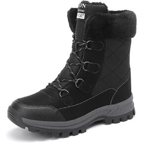 Women's Winter Boots Snow Boots for Women Anti-Slip Waterproof Warm Fur Lined Mid Calf Warm shoes Comfortable Lightweight