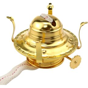 Lovelysp Oil Lamp Burner #2 Size Brass Plated Burner Brass Kerosene Oil Lamp 1PCS
