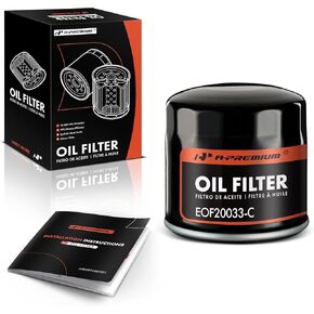 A-Premium 10K Miles Protection Spin On Oil Filter Compatible with Ford & Chevrolet HD & Cadillac & Jeep & Mazda & Dodge & Cadillac & Lincoln & Chrysler & Ram & Land Rover & Mazda & Mercury & Ram