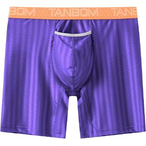 ملابس داخلية للرجال من ZONBAILON، سراويل داخلية مخططة من الحرير الجليدي للتبريد، ملابس داخلية أفقية in Kuwait