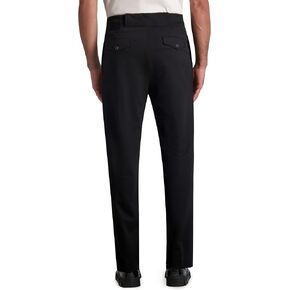 KARL LAGERFELD Men's Stretchy Exposed Side Zip Detail Dress Pant