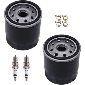 49065-2057 Oil Filter 2Pcs Fit for Kawasaki FB460V FC540V 4 Stroke Engine, for Mule 600 610 KAF620 Engines Replaces #49065-2071, 49065-2078
