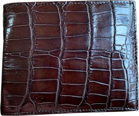 Men's Luxury Crocodile Wallets Handmade Genuine Leather Bifold Wallet in Saudi Arabia