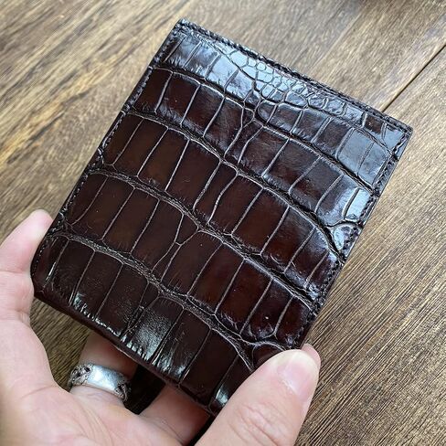 Men's Luxury Crocodile Wallets Handmade Genuine Leather Bifold Wallet in Saudi Arabia