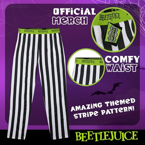 BEETLEJUICE Men's Pajama Pants, Soft Cotton Lounge Pants with Pockets in Saudi Arabia