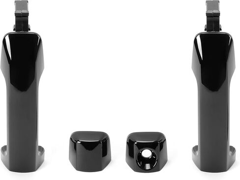 HECASA Door Handles Kit Compatible with 2007-2022 Toyota Tundra Crewmax Sequoia Glossy Black 4Pcs Full Set Replacement for 81295, 692100C010, 692170C030, 692170C010 in Saudi Arabia