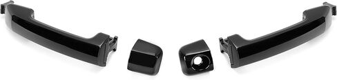 HECASA Door Handles Kit Compatible with 2007-2022 Toyota Tundra Crewmax Sequoia Glossy Black 4Pcs Full Set Replacement for 81295, 692100C010, 692170C030, 692170C010 in Saudi Arabia