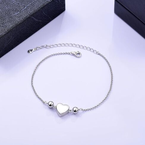 سوار جينلو على شكل جرة للرماد للنساء - 925 من الفضة الاسترليني التذكارية، سوار حرق تذكاري لرماد الأحباء in Kuwait