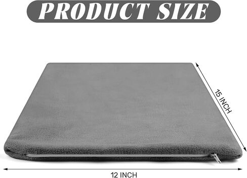 استبدال غطاء وسادة التدفئة 12 "× 15" وسادة التدفئة الفانيلا غطاء قابل للغسل مع الحشو ل 12 × 15 وسادة التدفئة أو وسادة (رمادي) in Kuwait