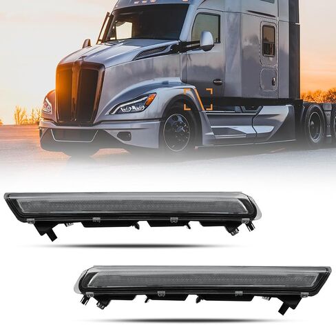 Turn Signal Sign Light Compatible with Kenworth T680 2022 2023 2024 Sign Lamp Set Driver and Passenger Side Light OE Replacement T680 Next Gen (Pair) in Saudi Arabia