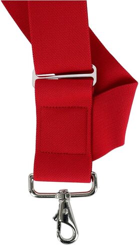 CTM® Men's Elastic Side Clip Metal Swivel Hook Trucker Suspenders in Saudi Arabia