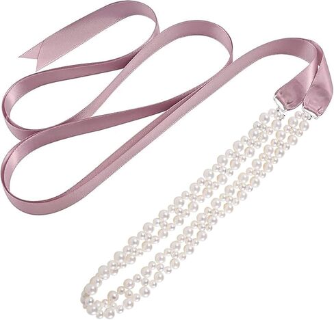 Pearl Belt Sash Brial Belt Wedding Pearl Belt,Pearl Sash for Flower Girls Wedding Dress Bride Bridesmaid Dresses in Kuwait