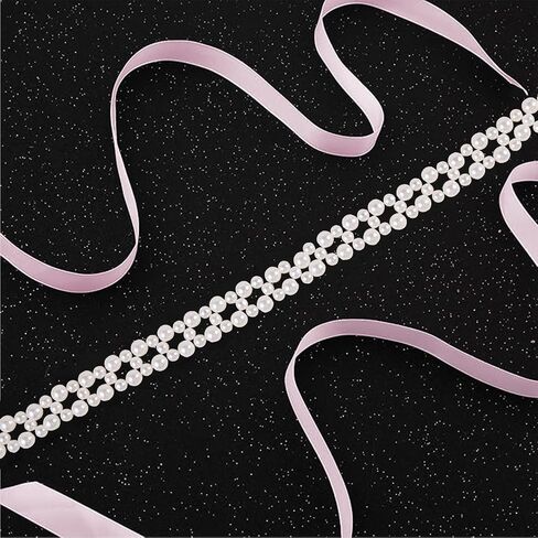 Pearl Belt Sash Brial Belt Wedding Pearl Belt,Pearl Sash for Flower Girls Wedding Dress Bride Bridesmaid Dresses in Kuwait