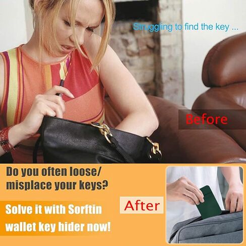 Flat Thin Credit Card Size Key Holder Sleeve - Slim Minimalist Wallet for Men and Women (2-Pack Black) in Saudi Arabia