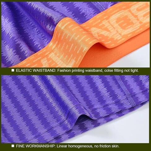 ملابس داخلية للرجال من ZONBAILON، سراويل داخلية مخططة من الحرير الجليدي للتبريد، ملابس داخلية أفقية in Kuwait