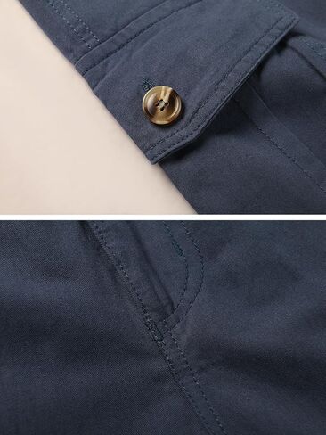 Lanesra Men's Boys Full Elastic Waist Casual Cargo Pants Relaxed Fit Lightweight Pull On Workwear Pant in Kuwait
