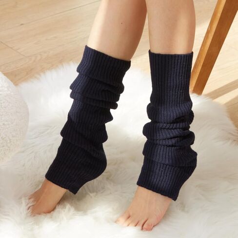 Winter Leg Warmers Warm Wool Knitted Long Boot Cuffs Topper Socks for Women in Kuwait