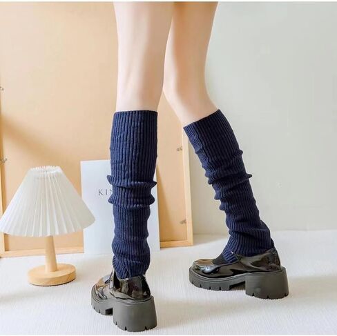 Winter Leg Warmers Warm Wool Knitted Long Boot Cuffs Topper Socks for Women in Kuwait
